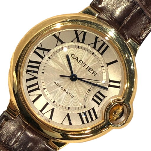 カルティエ Cartier バロンブルー LM 社外ベルト 純正尾錠付属 白文字盤 W6900356 自動巻き メンズ 腕時計【中古】 カルティエ Cartier バロンブルー LM 社外ベルト 純正尾錠付属 白文字盤 W6900356 自動巻き メンズ 腕時計【中古】