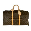 ルイ・ヴィトン LOUIS VUITTON キーポル50 M41426 ブラウン モノグラム キャンバス ユニセックス ボストンバッグ【中古】
