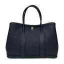 エルメス HERMES ガーデンパーティTPM B刻 ブルーインディゴ シルバー金具 ネゴンダ レディース トートバッグ【中古】