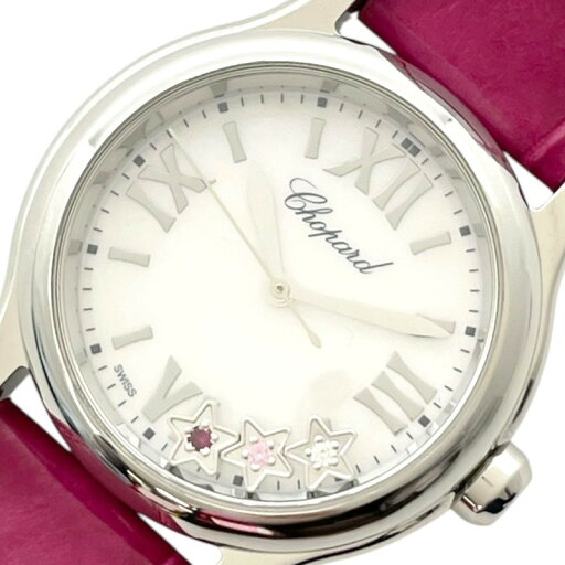 ショパール Chopard ハッピースポーツ クリスマス エディション ホワイトシェル 278590-3008 SS レディース 腕時計【中古】 ショパール Chopard ハッピースポーツ クリスマス エディション ホワイトシェル 278590-3008 SS レディース 腕時計【中古】