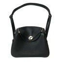 エルメス HERMES リンディ26 W刻印 ブラック シルバー金具 トリヨンクレマンス レディース ショルダーバッグ【中古】