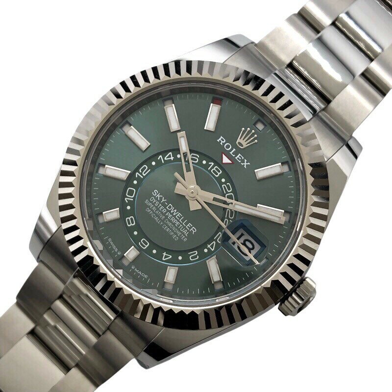 ロレックス ROLEX スカイドゥエラーミントグリーン 336934 ミントグリーン WG/SS メンズ 腕時計【中古】のサムネイル