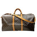 ルイ・ヴィトン LOUIS VUITTON キーポル・バンドリエール60 M41412 ブラウン GGキャンバス モノグラム ユニセックス ボストンバッグ【中古...