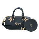 ルイ・ヴィトン LOUIS VUITTON パピヨンBB M45980 ブラック モノグラム・アンプラント レディース ショルダーバッグ【中古】