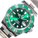 ロレックス ROLEX サブマリーナ 116610LV グリーン SS メンズ 腕時計【中古】