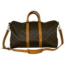 ルイ・ヴィトン LOUIS VUITTON キーポル・バンドリエール45 M41418 ブラウン モノグラムキャンバス ユニセックス ボストンバッグ【中古】(4)