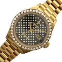 ロレックス ROLEX デイトジャスト ダイヤ 69138 K18 YG レディース 腕時計【中古】