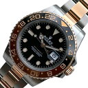 ロレックス ROLEX GMTマスター2 126711CHNR ブラック PG/SS メンズ 腕時計【中古】