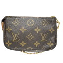 ルイ・ヴィトン LOUIS VUITTON ミニポシェット・アクセソワール M58009 ブラウン ゴールド金具 モノグラム レディース その他バッグ【中古】