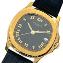 パテック・フィリップ PATEK PHILIPPE アクアノート 5060J-001 ブラック K18YG/革ベルト 自動巻き ユニセックス 腕時計【中古】