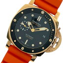 パネライ PANERAI サブマーシブル ゴールドテック 42mm PAM00974 ブラック K18RG/ラバーベルト 自動巻き メンズ 腕時計【中古】