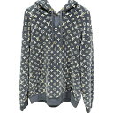 ルイ・ヴィトン LOUIS VUITTON モノグラムタウアリングパーカー FQST03 ネイビー コットン レディース パーカー【中古】