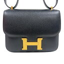 エルメス HERMES コンスタンス3ミニ W刻印 (2024年製) ブラック ゴールド金具 シェーブルシャムキラ レディース ショルダーバッグ【中古】