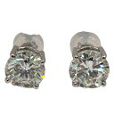 ダイヤモンドピアス Pt900/ダイヤモンド ジュエリー【中古】