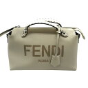 フェンディ FENDI バイザウェイミディアム 8BL148 アイボリー シルバー金具 レザー レディース ハンドバッグ【中古】