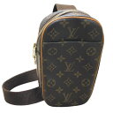 ルイ・ヴィトン LOUIS VUITTON ポシェット・ガンジュ M51870 モノグラム ブラウン PVC レディース ウエストバッグ【中古】
