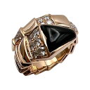 ブルガリ BVLGARI セルペンティリング 750PG/オニキス/ダイヤモンド ジュエリー【中古】