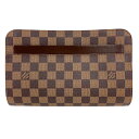 ルイ・ヴィトン LOUIS VUITTON サンルイ N51993 ブラウン ゴールド金具 ダミエ メンズ クラッチバッグ【中古】