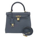 エルメス HERMES ケリー25 内縫い B刻 グリミスティ ゴールド金具 トゴ レディース ハンドバッグ ショルダーバッグ【中古】