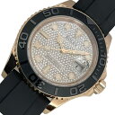 ロレックス ROLEX ヨットマスター40 パヴェダイヤ ランダムシリアル 116655 パヴェダイヤ K18PG/ラバーベルト 自動巻き メンズ 腕時計【中古...