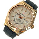 ロレックス ROLEX スカイドゥエラー 326235 ホワイト K18PG 自動巻き メンズ 腕時計【中古】