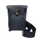 エルメス HERMES ケリーアッカドPM U刻 ブルーニュイ シルバー金具 トゴ ユニセックス ボディバッグ【中古】