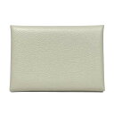 エルメス HERMES カルヴィデュオ B刻 ベトン シルバー金具 エバーカラー レディース カードケース【中古】