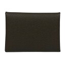 エルメス HERMES カルヴィデュオ B刻 エコルセ シルバー金具 エプソン レディース カードケース【中古】