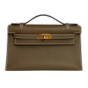 エルメス HERMES ポシェットケリー W刻 エトゥープ ゴールド金具 スイフト レディース ハンドバッグ【中古】