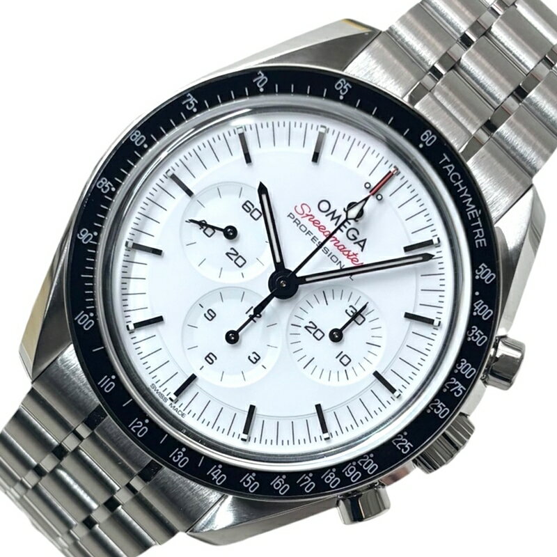 オメガ OMEGA スピードマスター ムーンウォッチ プロフェッショナル コーアクシャル 310.30.42.50 ホワイト SS 手巻き メンズ 腕時計【中古】