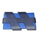 エルメス HERMES Hタグ カードケース Z刻印 ブルーサフィール/ブルーフランス ヴォーエプソン メンズ カードケース【中古】