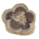 フェンディ FENDI ラビットファーコサージュ ベージュ ファー アクセサリー【中古】