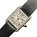 カルティエ Cartier タンクマストSM W4TA0016 SS/レザー クオーツ レディース 腕時計【中古】