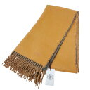 エルメス HERMES カシミヤマフラー レクトヴェルソ キャメル/フランネル カシミヤ100% メンズ マフラー【中古】