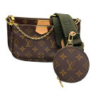 ルイ・ヴィトン LOUIS VUITTON ミュルティ・ポシェット・アクセソワール M44813 ブラウン ゴールド金具 モノグラムキャンバス レディース ショルダーバッグ【中古】(4)