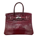 エルメス HERMES バーキン30 □I刻印 ブルゴーニュ ポロサス レディース ハンドバッグ【中古】