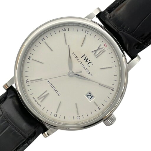 インターナショナルウォッチカンパニー IWC ポートフィノ・オートマティック IW356501 シルバー SS/アリゲーター 自動巻き メンズ 腕時計【中古】