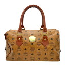 エム・シー・エム MCM ボストンバッグ ヴィセトス コニャック モノグラム キャンバス/レザー レディース ボストンバッグ【中古】(4)