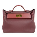 エルメス HERMES サックヴァンキャトル29 C刻印 (2018年製) ルージュアッシュ ゴールド金具 トゴ/スイフト レディース ハンドバッグ【中古】