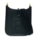 エルメス HERMES エヴリンTPM W刻 ブラック ゴールド金具 トリヨン レディース ショルダーバッグ【中古】