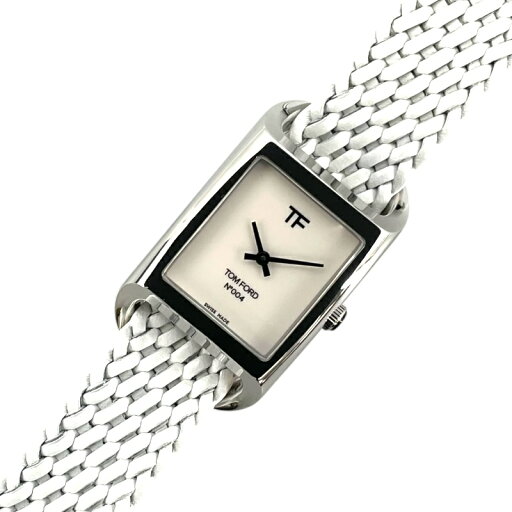 【★エントリーでP10倍★8/4〜8/11まで】トムフォード TOM FORD N.004 TFT004004 ホワイト SS メンズ 腕時計【中古】 【★エントリーでP10倍★8/4〜8/11まで】トムフォード TOM FORD N.004 TFT004004 ホワイト SS メンズ 腕時計【中古】