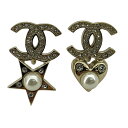シャネル CHANEL ココマーク イヤリング シルバー GP/フェイクパール アクセサリー【中古】