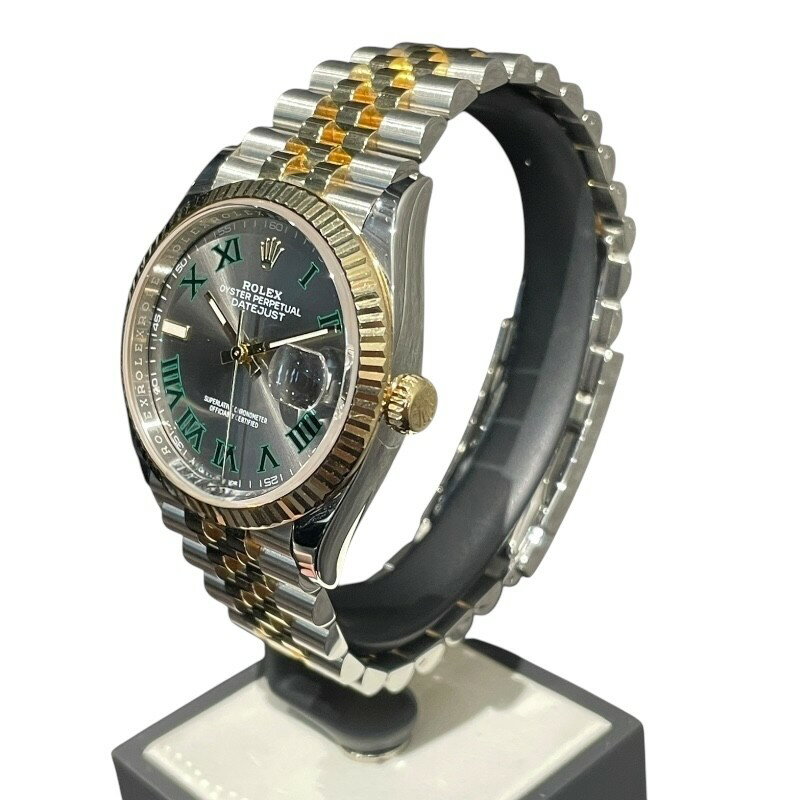 【★最大30,000円OFFクーポン配布中！10/9まで】ロレックス ROLEX デイトジャスト36　スレートローマ 126233 スレート ステンレススティール/イエローゴールド 自動巻き メンズ 腕時計【中古】