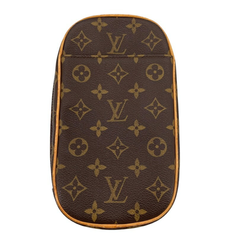 ルイ・ヴィトン LOUIS VUITTON ポシェットガンジュ M51870 ブラウン モノグラム ユニセックス ボディバッグ【中古】