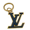 ルイ・ヴィトン LOUIS VUITTON ポルトクレ・LVソフト ネイビー/GD金具 アクセサリー【中古】