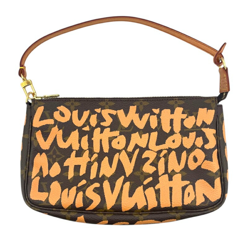 ルイ・ヴィトン LOUIS VUITTON ポシェット・アクセソワール M92193 ブラウン モノグラムグラフィティ レディース ハンドバッグ【中古】