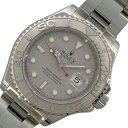 ロレックス ROLEX ヨットマスター 16622 シルバー PT/SS メンズ 腕時計【中古】