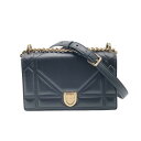 クリスチャン・ディオール Christian Dior ディオラマ ショルダーバッグ M0421ONGJ ブラック×GD金具 ラム レディース ショルダーバッグ【中古】