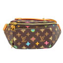 ルイ・ヴィトン LOUIS VUITTON ラッシュ・バムバッグ M24858 ブラウン モノグラムキャンバス レディース ボディバッグ【中古】