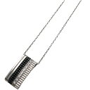 ブシュロン BOUCHERON キャトルブラックネックレス K18ホワイトゴールド 750WG ダイヤモンド ジュエリー【中古】